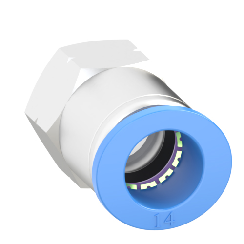 14mm Tube, 3/8 NPT Push to Connect Fitting Female Connector