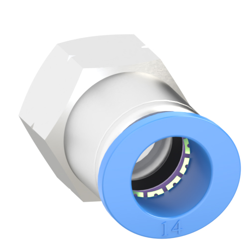14mm Tube, 1/2 NPT Push to Connect Fitting Female Connector