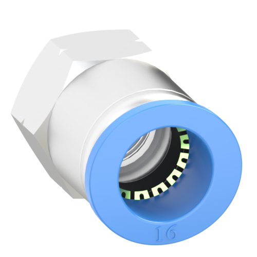 16mm Tube, 3/8 NPT Push to Connect Fitting Female Connector