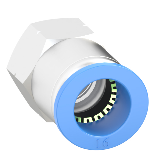 16mm Tube, 1/2 NPT Push to Connect Fitting Female Connector
