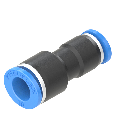 10mm - 8mm union straight reducer push to connect fitting