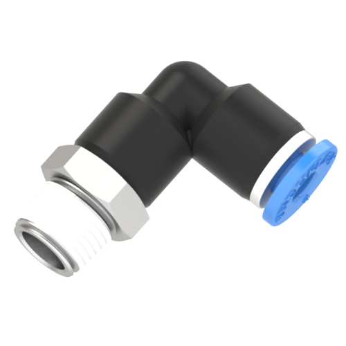 4mm - R 1/8 male elbow push to connect fitting