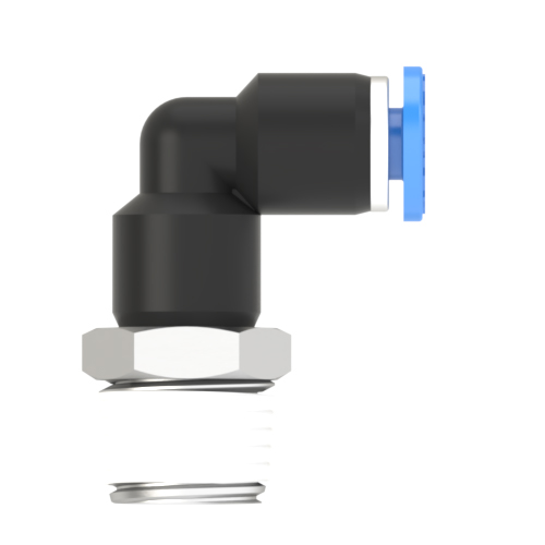 4mm Tube, R 1/4 Male Elbow