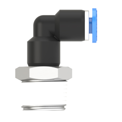 4mm Tube, R 3/8 Male Elbow