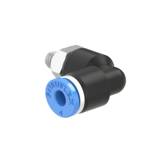 4mm Tube, M6 x 1 Push to Connect Fitting Male Elbow