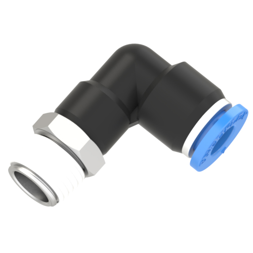 7mm - R 1/4 male elbow push to connect fitting