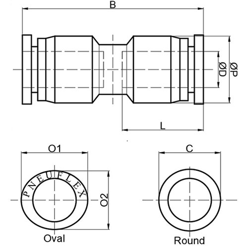 pu union straight drawing